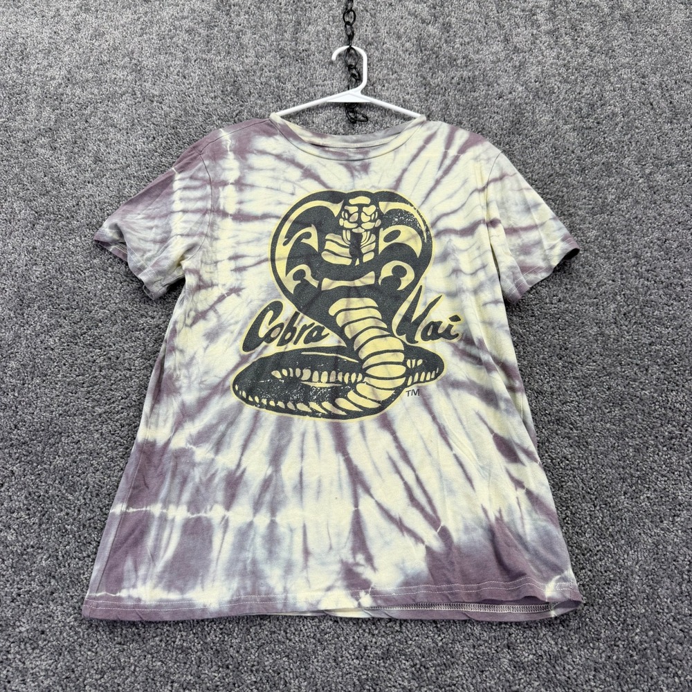 Fifth Sun T Shirt Mens L Purple Tie Dye Cobra Kai Graphic